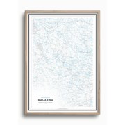 Skoterkarta Dalarna 50x70cm Dapa Maps